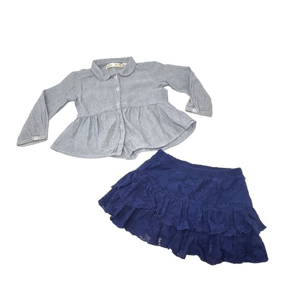 Baby Girl's - 1 Dress, 2 Skirts, and‎ 2 Shirts/Tops - Size 12-18 Month - Picture 7 of 11